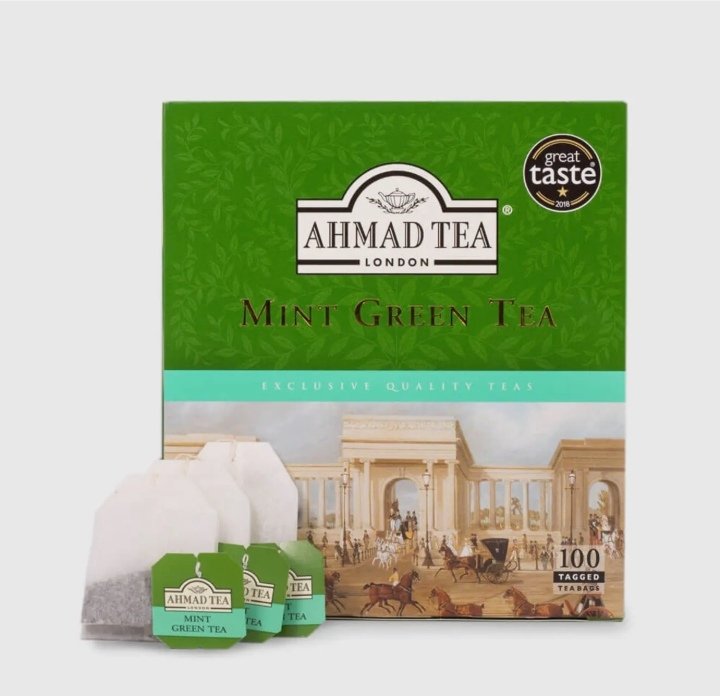 احمد تي شاي اخضر بالنعناع 100 فتله