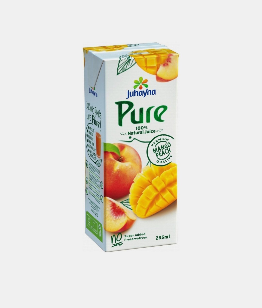 جهينه بيور عصير مانجو وخوخ 235مل