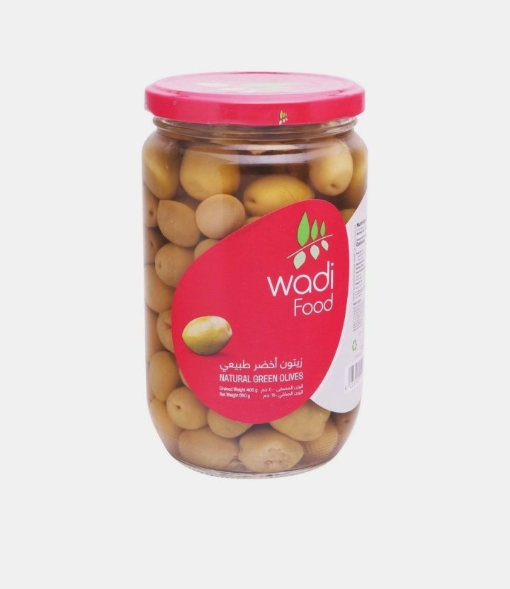 وادي فود زيتون اخضر 650 جم برطمان