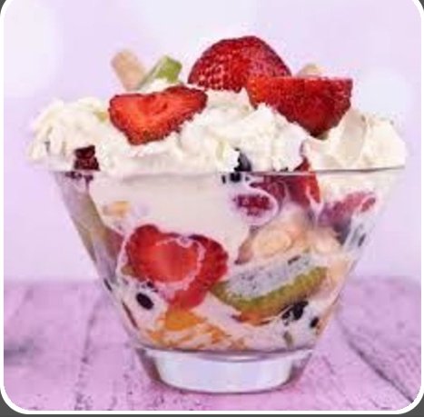 زبادي فواكه قطع +عسل فريش جوس تايم