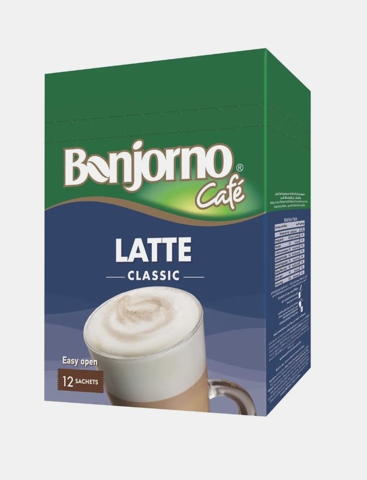 بونجورنو لاتيه 18 جم * 12 ساشيه