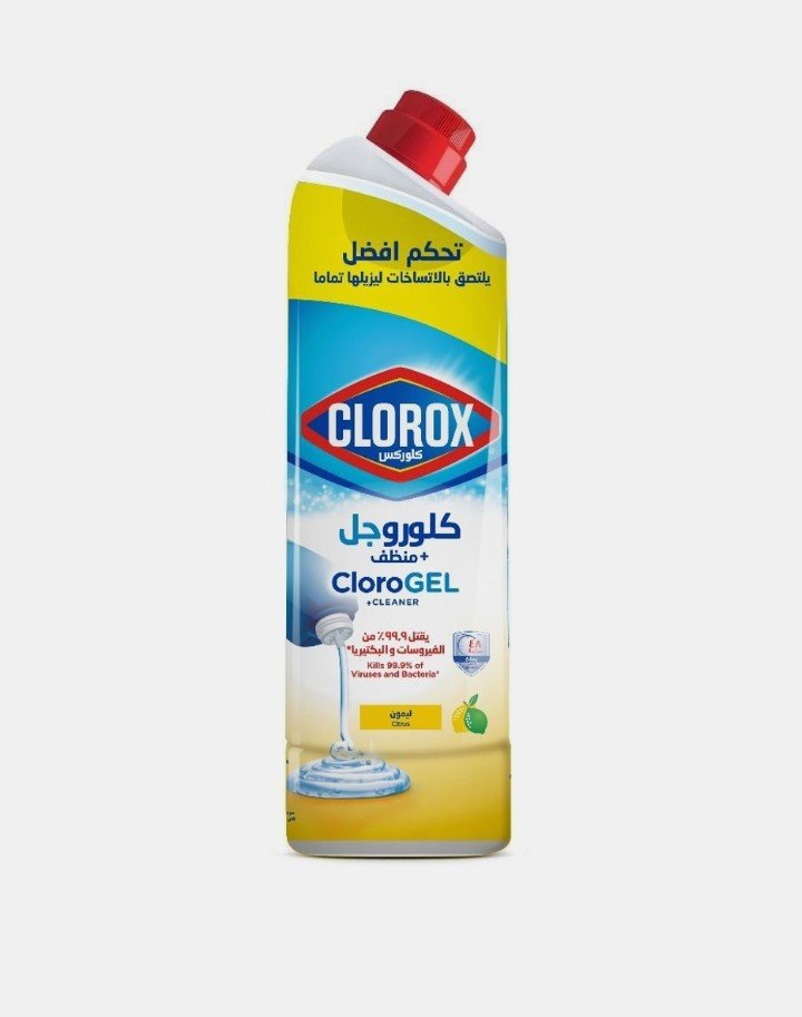 جل كلوركس برائحة الحمضيات مبيض سميك + منظف 750 مل