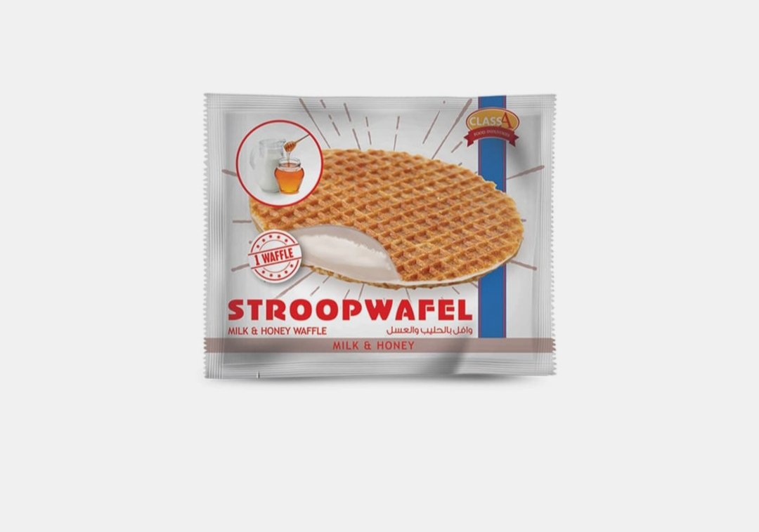 ستروب وافل حليب وعسل 30 جم