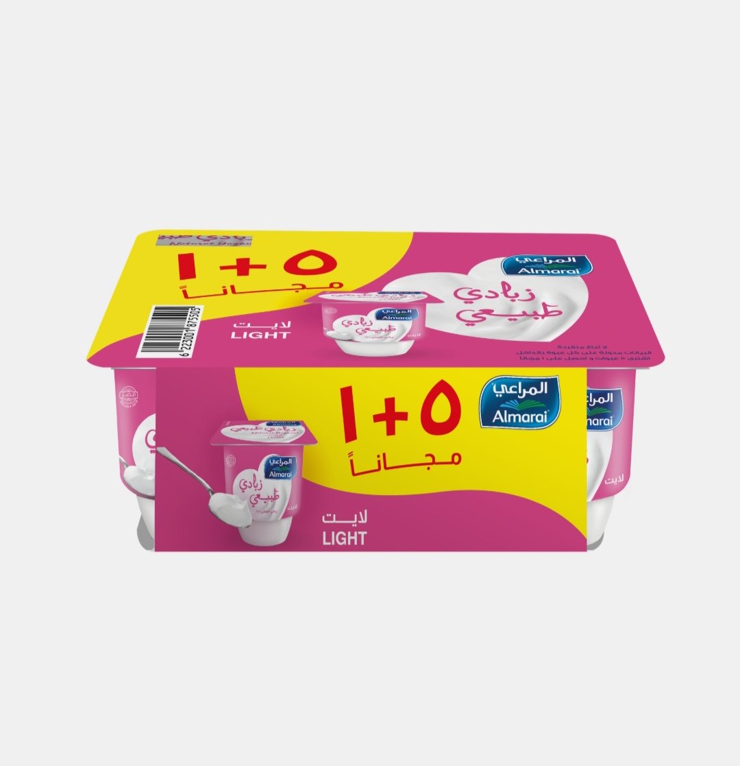 المراعي زبادي لايت 105 (5+1)