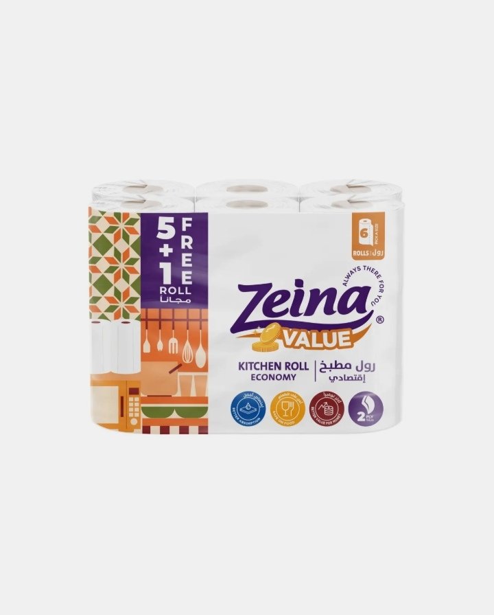 مناشف مطبخ زينة 6 رول