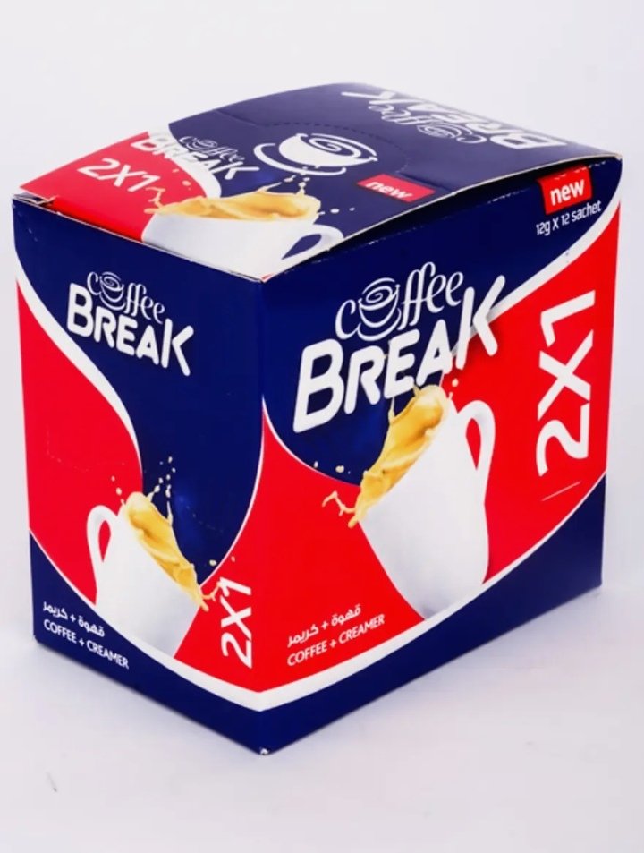 كوفي بريك قهوه ميكس 2 * 1 12 جم * 12 ظرف