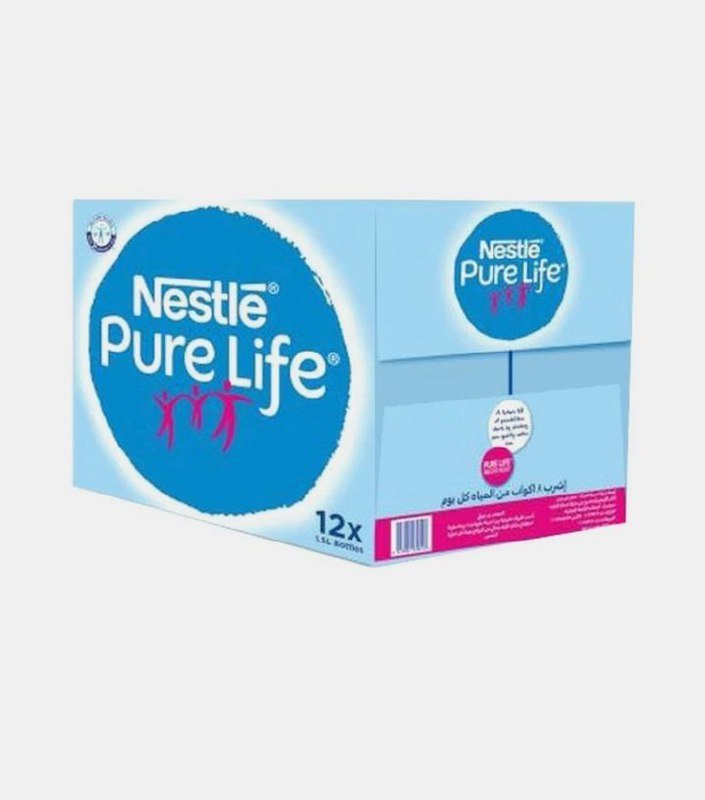 نستله بيور لايف 1.5 لتر 12 زجاجه