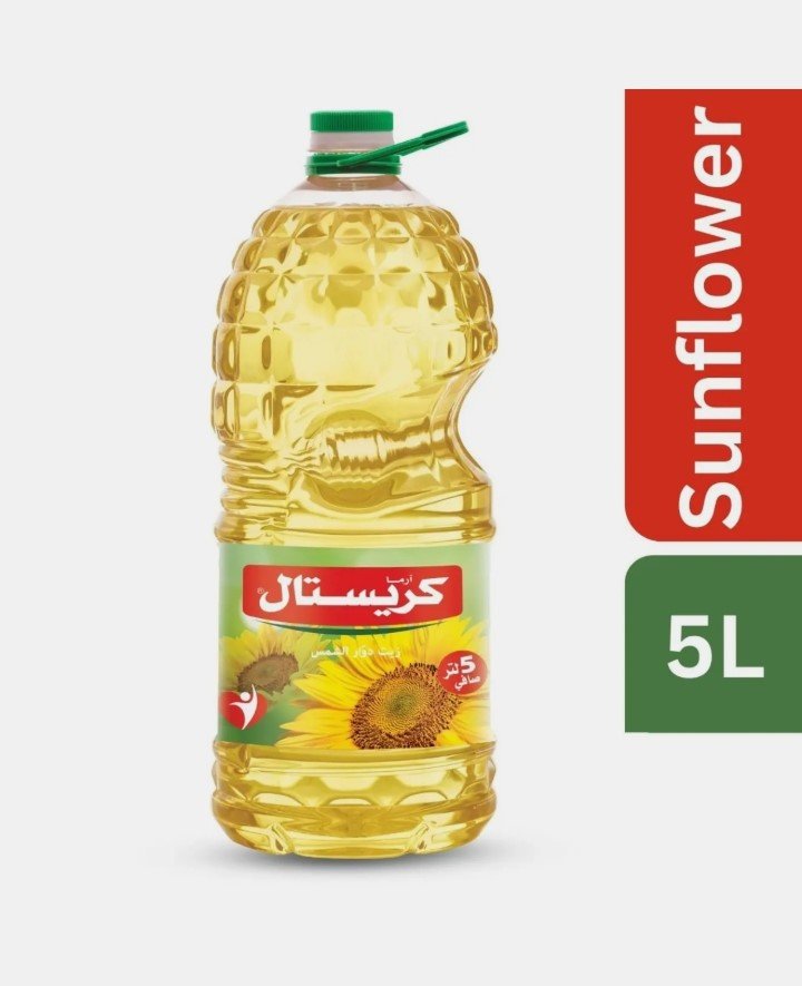 كرستال زيت عباد الشمس 5 لترر