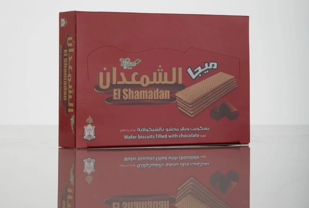 الشمعددان شبح ميجا بسكويت ويفر بحشو الشيكولاته 6 قطع