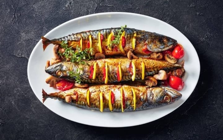 سمك ماكريل اصلي مشوى 1 كيلو