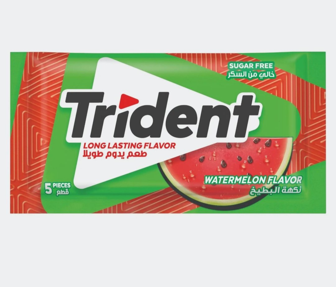 ترايدنت لبان بطيخ 5 بطيخ