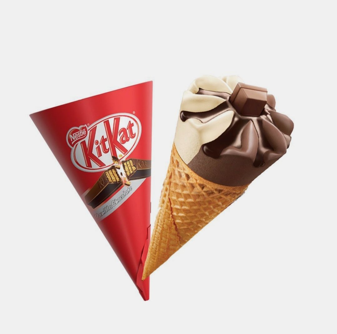 مخروط ايس كريم شوكولاته كيت كات 110 مل