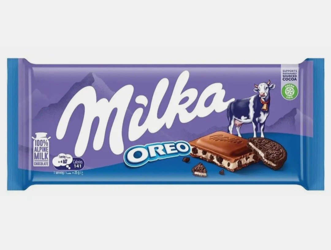 ميلكا شوكولاته بالحليب بالاوريو 90 جم