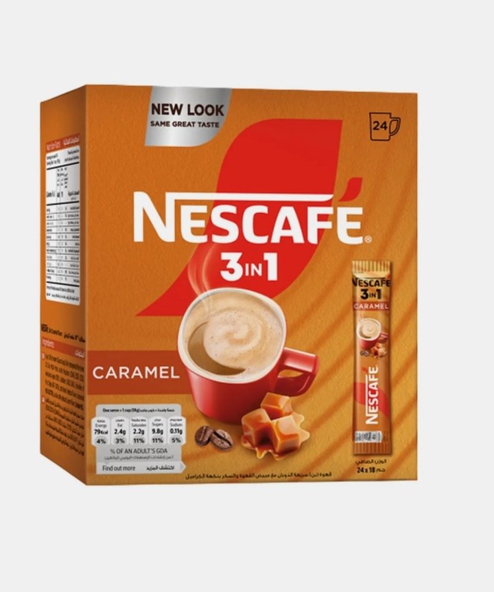 نسكافية 3 في 1 ستيك كراميل 18 جم * 24