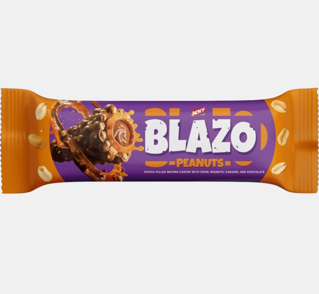 بلازو لفائف ويفر محشوه بالشوكولاته ومغطي بالشيكولاته  32-35 غرام