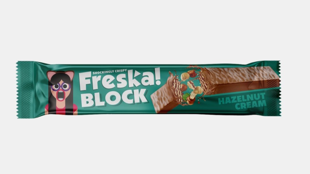 فريسكا ويفر بلوك كريمة البندق 1 قطعة