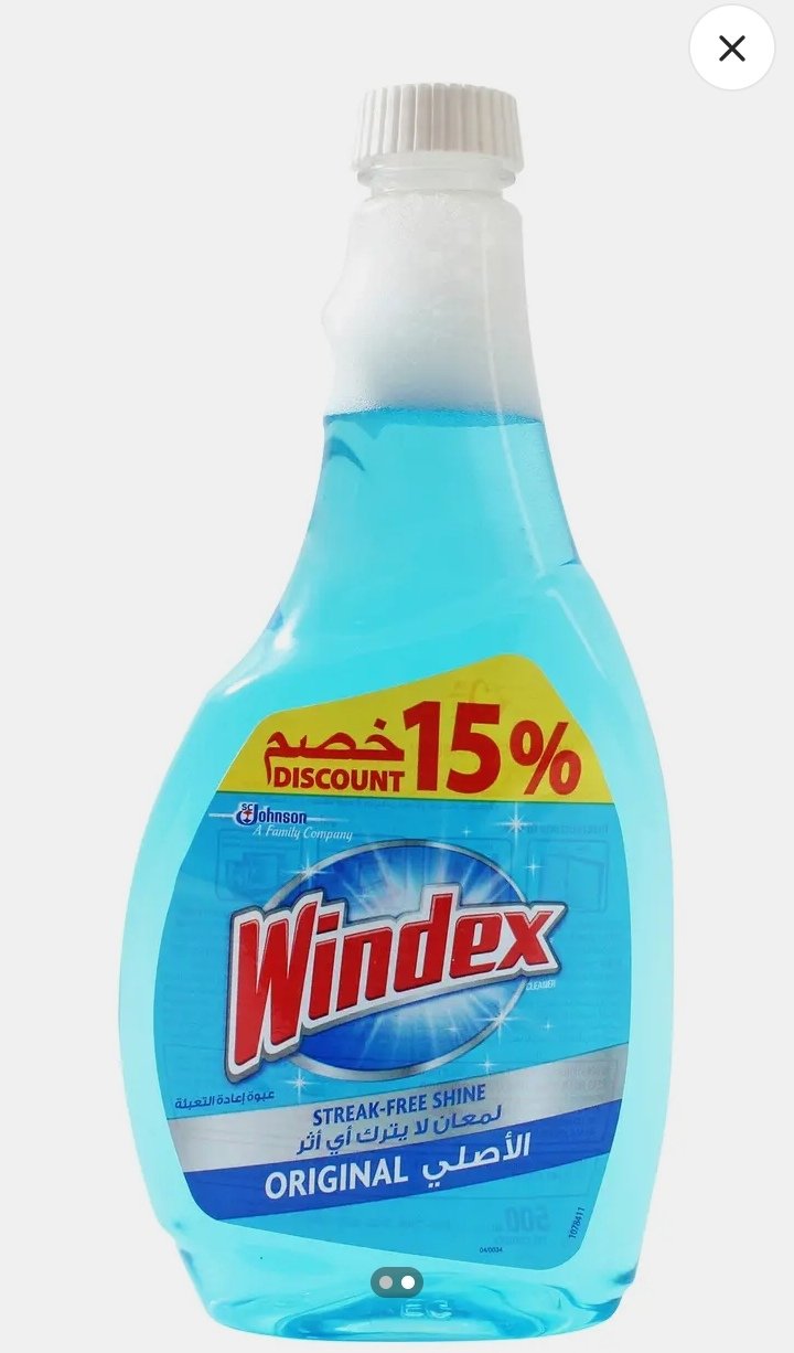 ويندكس غيار منظف زجاج 500 مل عرض 15%