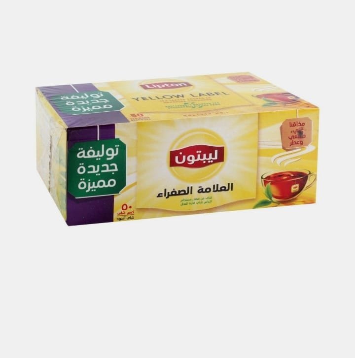ليبتون شاي العلامة الصفراء 50 كيس