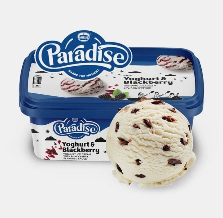 باراديس زبادي توت  ايس كريم عائلي 850 ملي