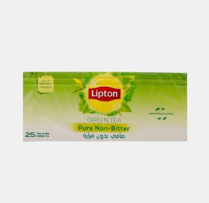 ليبتون شاي اخضر خالي من المر 25 فتله
