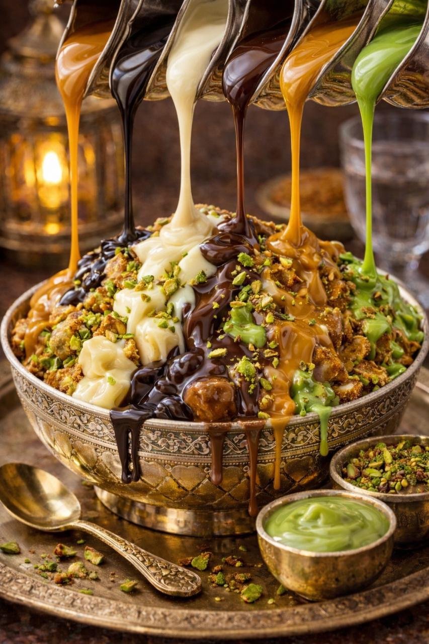 فتة وافل مكس صوصات VIP