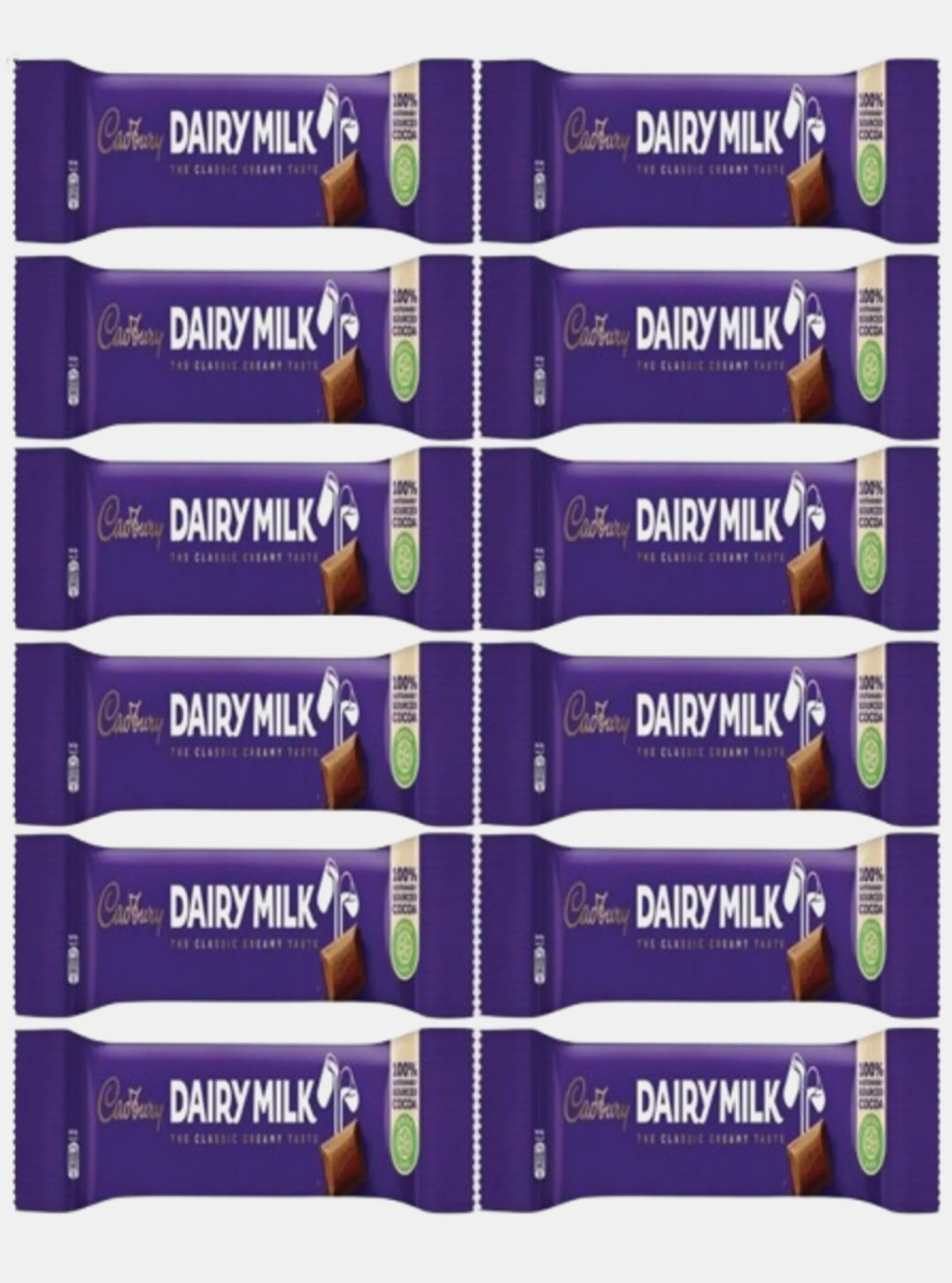 كادبورري ديري ميلك شوكولاته عادية 20 جم * 12 قطع