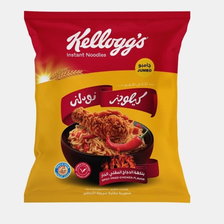 كيلو نودلز بطعم الدجاج المقلي الحار 100 جم