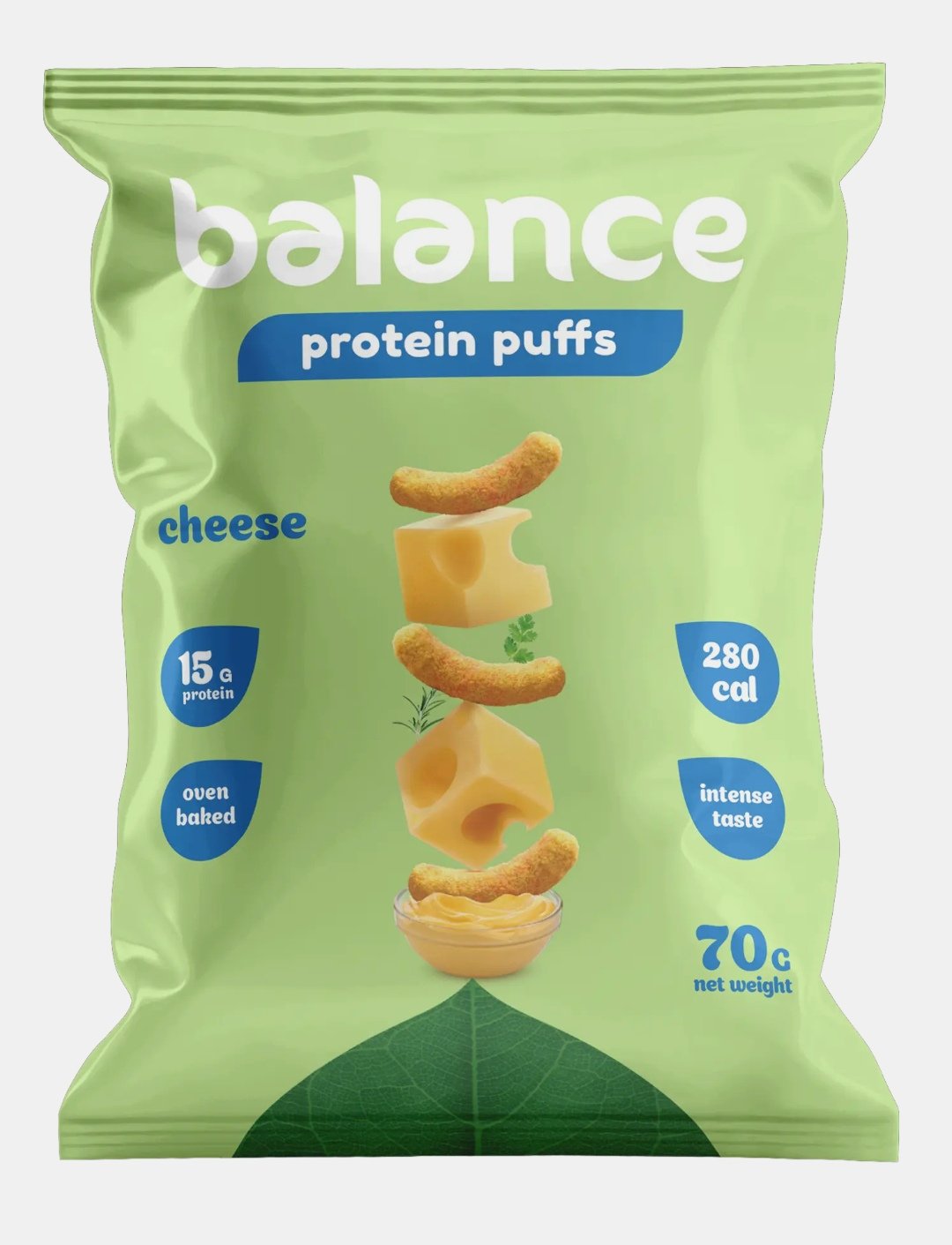 بالانس بروتين بافس منفوخات البروتين بنكهه الجبنه الحلوة 70-78 جرام