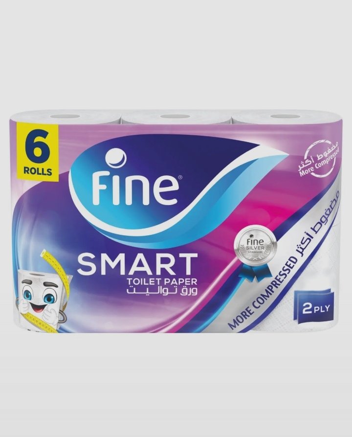 فاين مناديل تواليت سمارت 2 طبقة 6 رول
